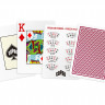 Игральные карты Copag Texas Holdem (золотистая коробка), красные