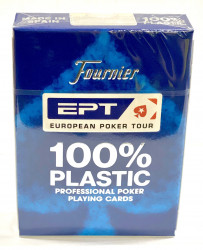 Игральные карты Fournier EPT (European Poker tour), синие