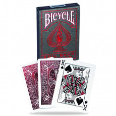  Игральные карты Bicycle Metalluxe Foil Back Crimson / Фольгированный стиль, красные