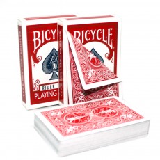 Игральные карты для фокусов Bicycle Rider Back (Double Back) Red/Red (двойная рубашка), красные