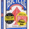 Игральные карты для фокусов Bicycle Stripper Deck (конусная колода), синие