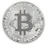 Хранитель карт Bitcoin (монета Биткоин) серебряный