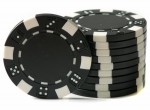 Фишки для игры в покер (черные)