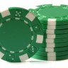 Фишки для игры в покер (зеленые)