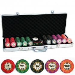 Набор для покера Luxury Ceramic 500 фишек