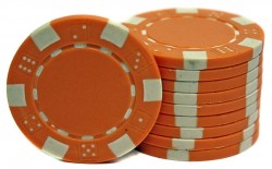 Фишки для покера (оранжевые)