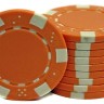 Фишки для покера (оранжевые)