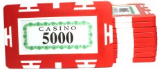 Плаки для покера Casino (красные)