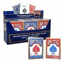 Игральные карты Bicycle Standard / 1 блок - 12 колод, 6 синих и 6 красных