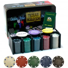 Набор для покера 200 фишек с сукном Holdem Lite