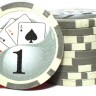 Фишки для покера Royal Flush с номиналом: 1 (матовые)