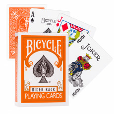 Игральные карты Bicycle Standard Rider Back Orange, оранжевые