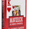 Игральные карты Maverick (крупный индекс), красные
