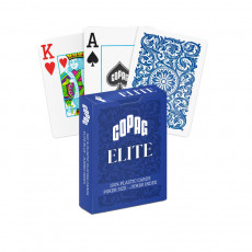Игральные карты пластиковые Copag Elite Jumbo Index, синие 1 колода