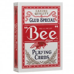 Игральные карты Bee Bee №92 (рубашка без пчёл), красные