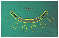 Сукно для покера и блэкджека Texas Holdem 90x60см