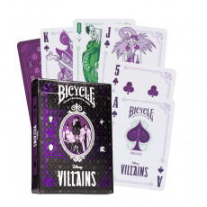 Игральные карты Bicycle Disney Villains purple / Диснеевские Злодеи фиолетовые