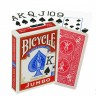 Игральные карты Bicycle Jumbo Rider Back (крупный индекс, красные)