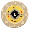 Фишки для покера Crown с номиналом: 1 (белые)