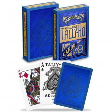 Игральные карты Bicycle Tally-Ho Metalluxe, голубые