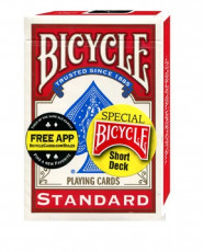 Игральные карты для фокусов Bicycle Short deck (короткая колода), красные