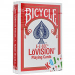 Игральные карты Bicycle LoVision, красные