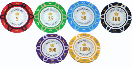 Фишки для покера Monte Carlo